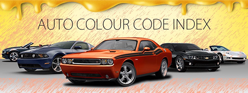 Automotive Car Color Codes Index