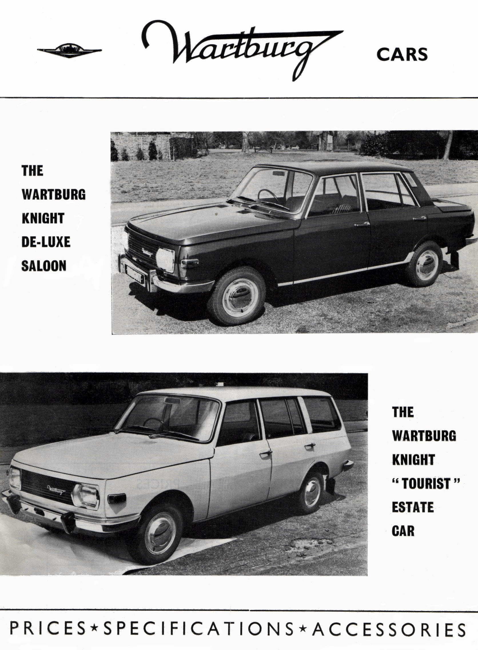 1971 Wartburg 353 Brochure
