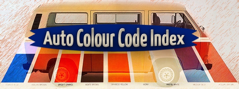 Automotive Color Codes and Paint Charts Index
